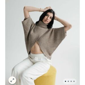 Kukuri Alpaca Sweater Poncho Yanawara